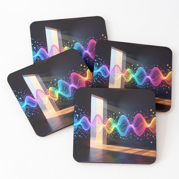 Item preview, sound waves dark room action abstract design designed and sold by SmashingDeals.