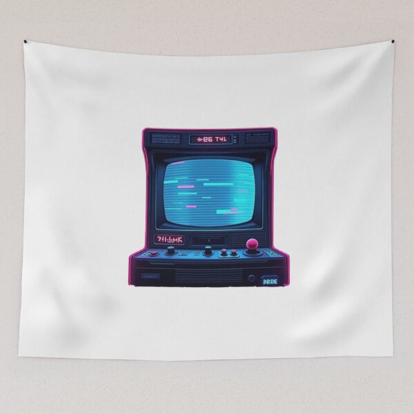 Item preview, Retro Glitch Gaming Art | Vaporwave Cyberpunk Arcade Neon Design designed and sold by Farzad Parhizkar.