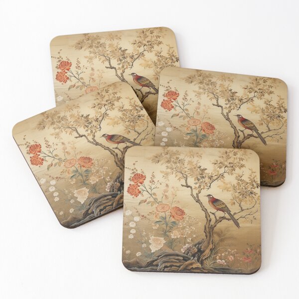 Item preview, Brown Silk Floral Wildflowers Tree Carpet designed and sold by GrinGalore.
