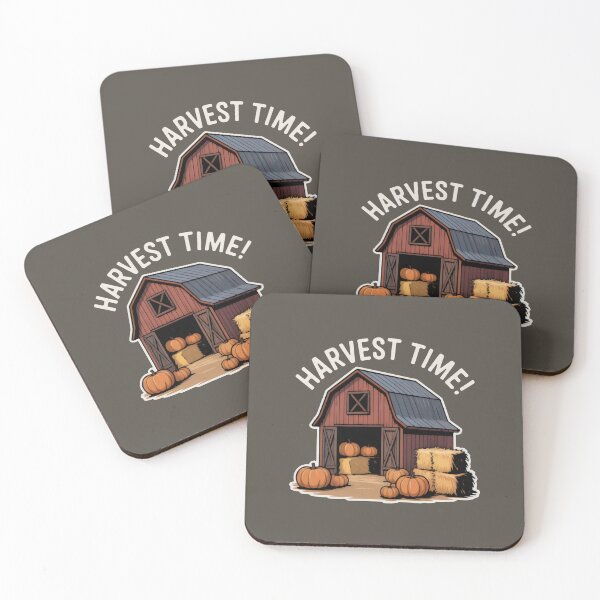 Item preview, Seasonal Red Barn with Pumpkins and Friendly Harvest Mood designed and sold by SplashTastic.