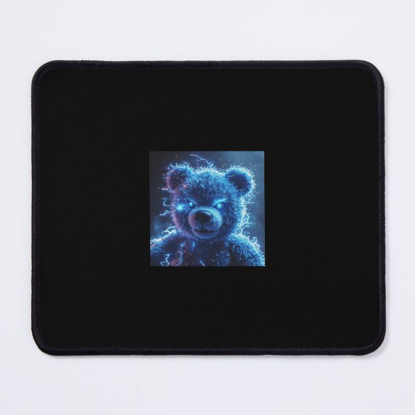 Item preview, Electric Neon Beast – Glowing Cyber Teddy designed and sold by PixelVibe782.
