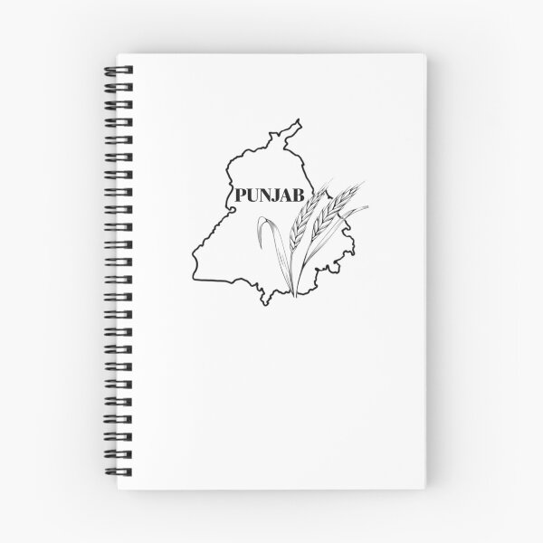 Item preview, punjab map with punjab write in the middle  designed and sold by meetart15.