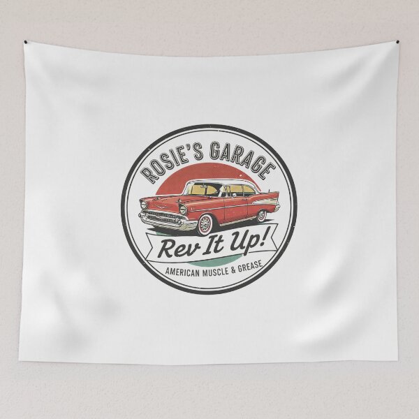 Item preview, Rosie's Garage - Rev It Up! -American Muscle 1957 Bel Air designed and sold by RedDelaney.