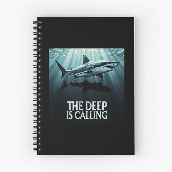 Item preview, Deep is Calling Shark Marine Life Ocean designed and sold by Blok45.