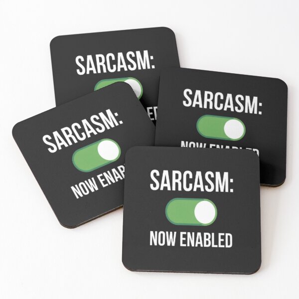Item preview, Sarcasm Now Enabled Computer Design Slogan designed and sold by JustForYouGifts.