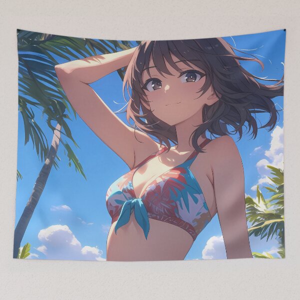 Item preview, Maho Nishizumi Girls und Panzer Anime Tropical Beach Commander designed and sold by Williamhallano.