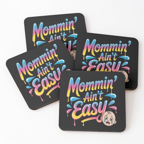 Item preview, Mommin' Ain't Easy with Baby Crying Design designed and sold by JustForYouGifts.