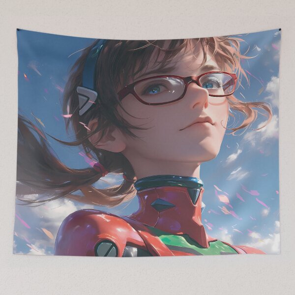 Item preview, Makinami Mari Illustrious Neon Genesis Evangelion Anime Adventurous Pilot designed and sold by Williamhallano.