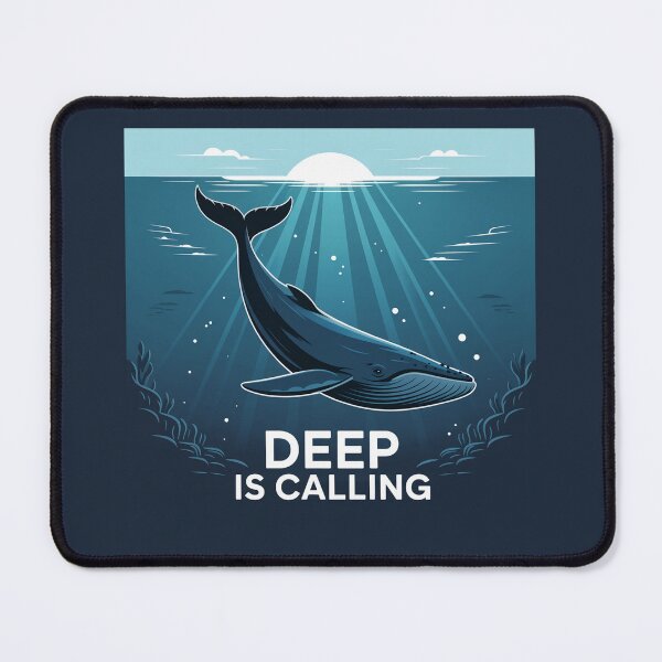 Item preview, Deep is Calling Whale Marine Life Ocean designed and sold by Blok45.