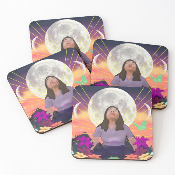 Item preview, Evening lunar meditation designed and sold by cascadiacreator.
