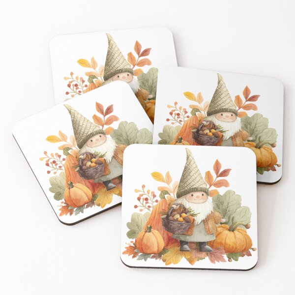 Item preview, Cozy Autumn Gnome with Pumpkins and Acorns – Whimsical Fall Illustration designed and sold by Maya75.