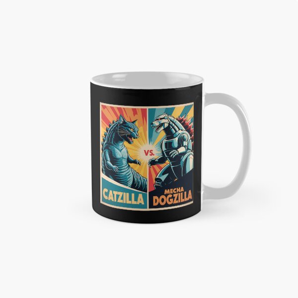 Item preview, Catzilla Vs Mecha Dogzilla designed and sold by DedeRLong.