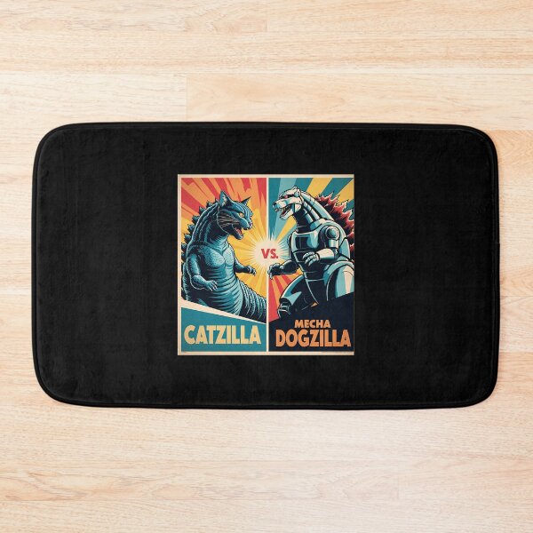 Item preview, Catzilla Vs Mecha Dogzilla designed and sold by DedeRLong.