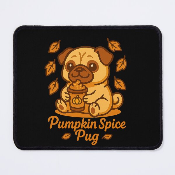 Artikelvorschau, Pumpkin Spice Pug – Herbst Halloween Mops entworfen und verkauft von nbg2012.