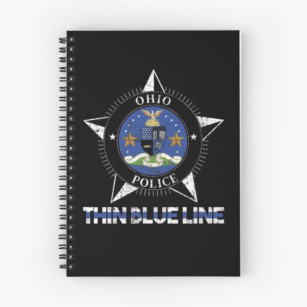 Artikelvorschau, Ohio-Polizei-Hemd-dünne blaue Linie Flaggen-Hemd entworfen und verkauft von shoppzee.
