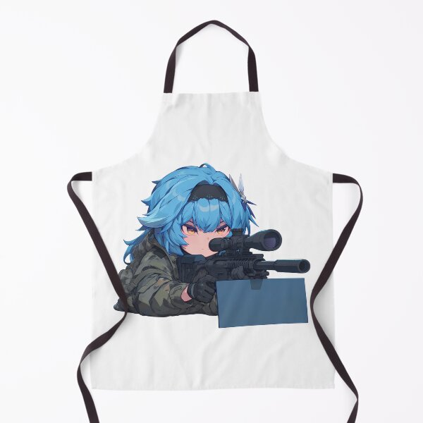 Item preview, Game Eula Genshin Impact Chibi Sniper Icy Focused designed and sold by Williamhallano.