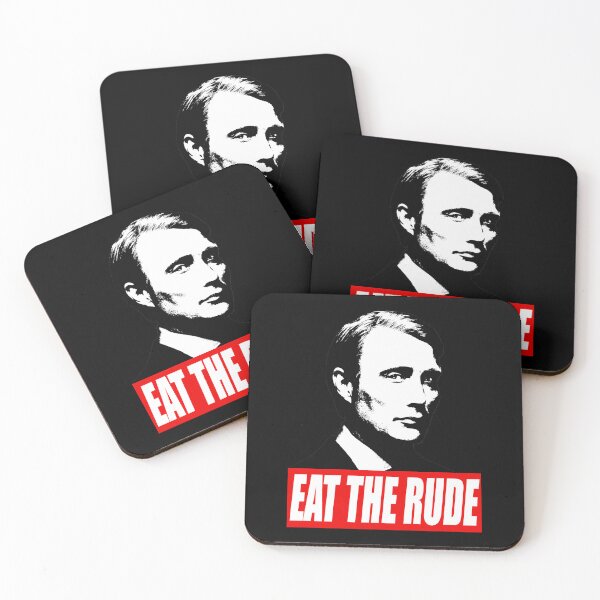 Item preview, Eat The Rude - Hannibal Dark Background designed and sold by viiesrahlim.