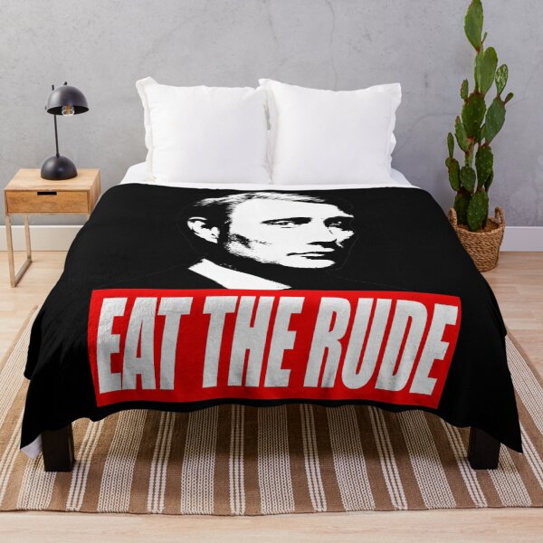 Item preview, Eat The Rude - Hannibal Dark Background designed and sold by viiesrahlim.