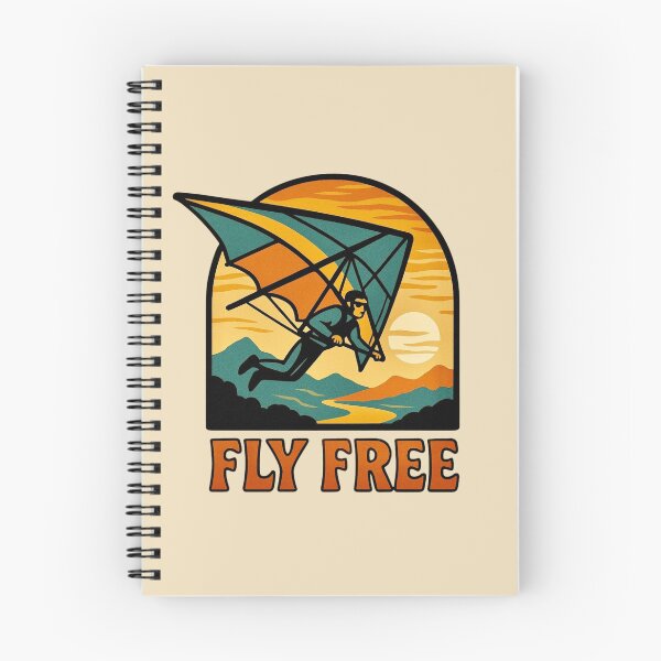 Item preview, Fly Free - Retro Hang Gliding Adventure designed and sold by Myra365Art.