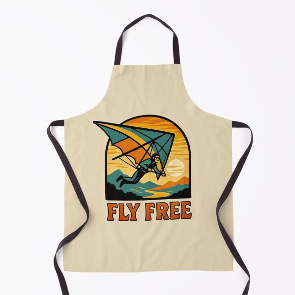 Item preview, Fly Free - Retro Hang Gliding Adventure designed and sold by Myra365Art.