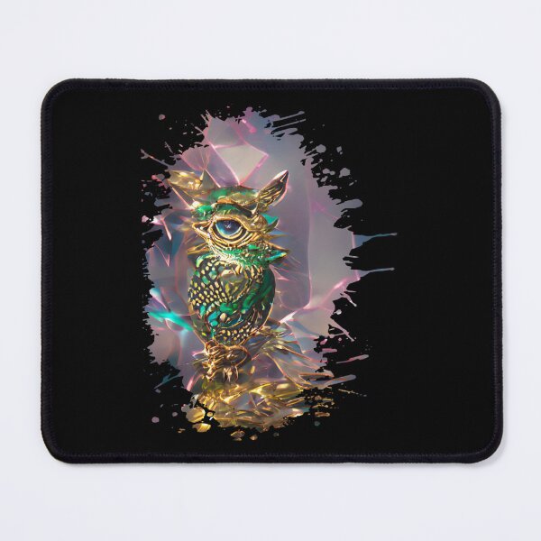 Item preview, Adorable golden owl and emerald gem, ornament decor, baroque design designed and sold by SarahHenke12.