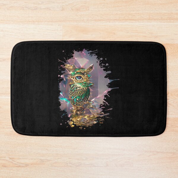 Item preview, Adorable golden owl and emerald gem, ornament decor, baroque design designed and sold by SarahHenke12.