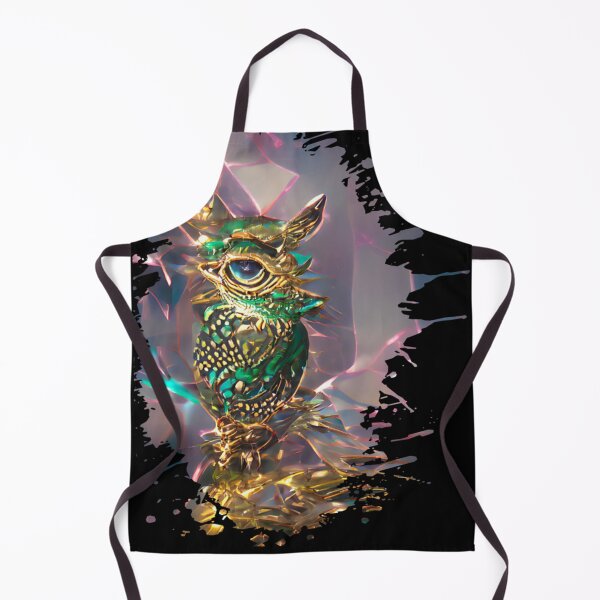 Item preview, Adorable golden owl and emerald gem, ornament decor, baroque design designed and sold by SarahHenke12.
