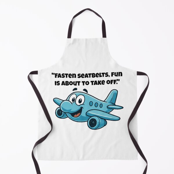 Item preview, Fasten Your Seatbelts – It’s About to Get Cute! Cartoon Airplane Design designed and sold by Latitude 1°N.
