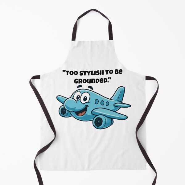 Item preview, Too Stylish to Stay Grounded – Cool Cartoon Airplane Illustration designed and sold by Latitude 1°N.