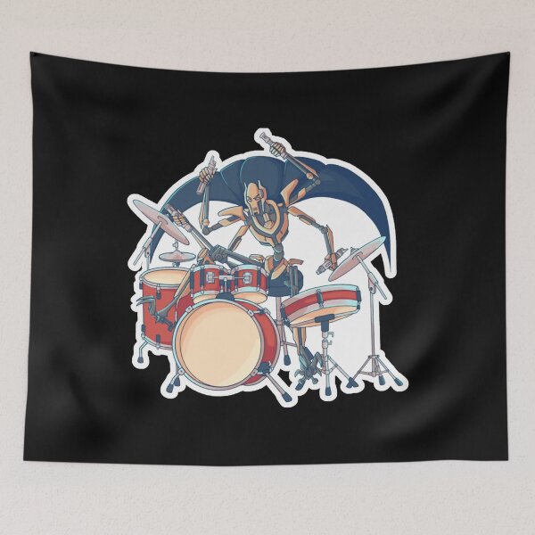 Item preview,  General Grievous Plays The Drums designed and sold by GeneAdams5.