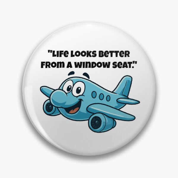 Item preview, Life Is Better in the Sky – Happy Cartoon Airplane Design designed and sold by Latitude 1°N.