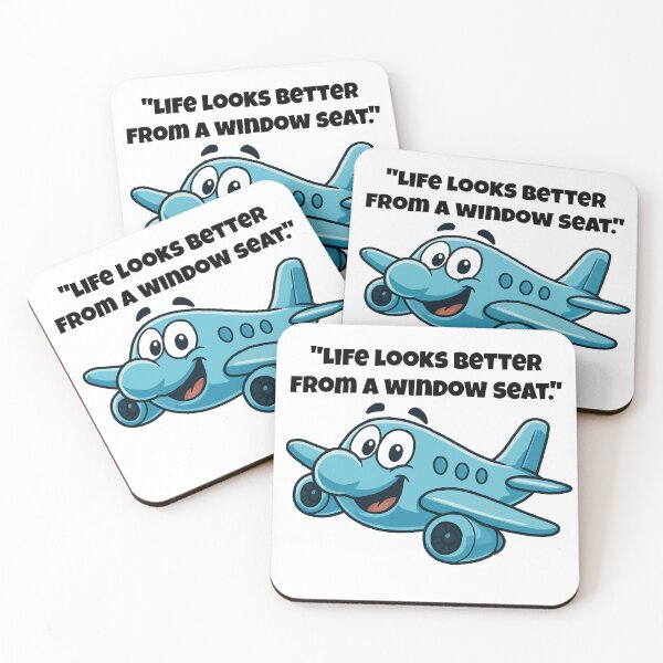 Item preview, Life Is Better in the Sky – Happy Cartoon Airplane Design designed and sold by Latitude 1°N.