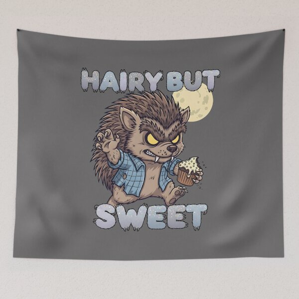 Item preview, Hairy But Sweet — Cute Halloween Werehedgehog designed and sold by Printed Mistakes.