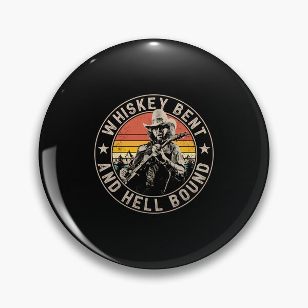 Item preview, 12 Outlaw Whiskey Hank Jr Vintage Fans Gifts  designed and sold by TheresaHocken.
