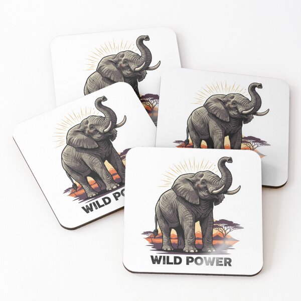 Item preview, Majestic Elephant with Wild Power Illustration designed and sold by PrintBreeze.