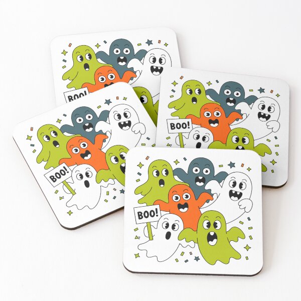 Item preview, Colorful Boo Ghosts designed and sold by NicolasGlowArt.