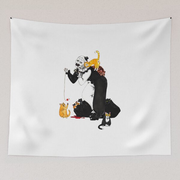 Item preview, Terrifier and cats funny halloween designed and sold by CheekyChicChic.