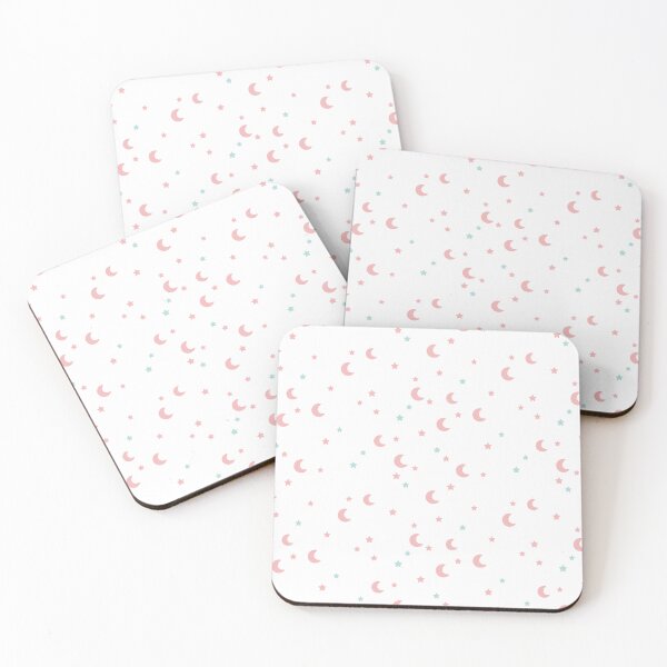 Item preview, Moon and Stars Pattern - Pink Celestial Vibes designed and sold by Julza Art.