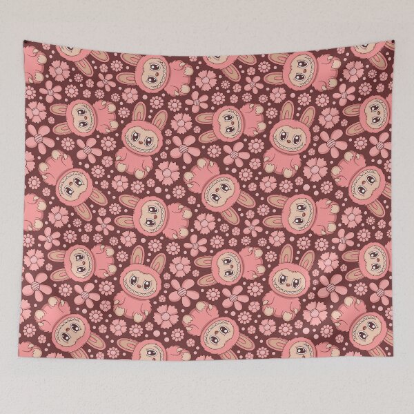 Item preview, Labubu Cute Monster Seamless Pattern designed and sold by Kubala Designs.