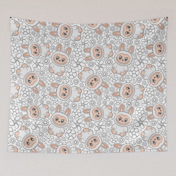 Item preview, Labubu Cute Monster Seamless Pattern designed and sold by Kubala Designs.