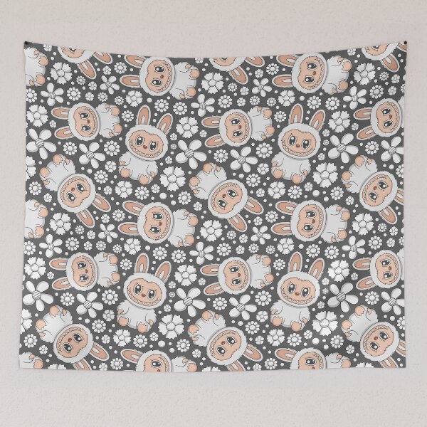 Item preview, Labubu Cute Monster Seamless Pattern designed and sold by Kubala Designs.