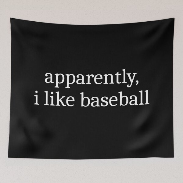 Item preview, Apparently, I Like Baseball designed and sold by Sleepy Cat Design.