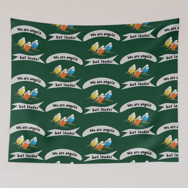 Item preview, Angels make music. Our budgie band designed and sold by GoldandSilv55.
