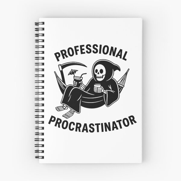 Aperçu de l'œuvre Procrastinateur professionnel créée et vendue par Yournique.