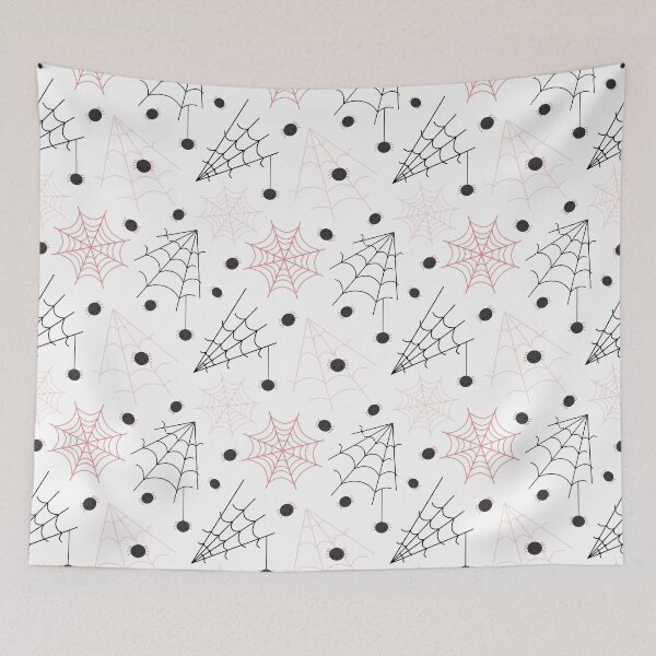 Item preview, Halloween Pattern with Spiders and Spiderwebs designed and sold by Julza Art.
