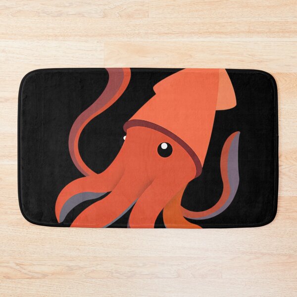 Item preview, Orange Cartoon Squid designed and sold by rameltearia4738.