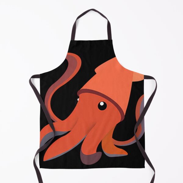 Item preview, Orange Cartoon Squid designed and sold by rameltearia4738.