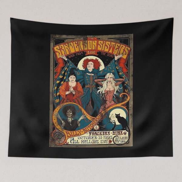 Aperçu de l'œuvre T-shirt vintage Halloween des sœurs Sanderson, Hocus Pocus, SwitchWitch, Halloween, Automne, Hocus Pocus créée et vendue par kiljanponete7.