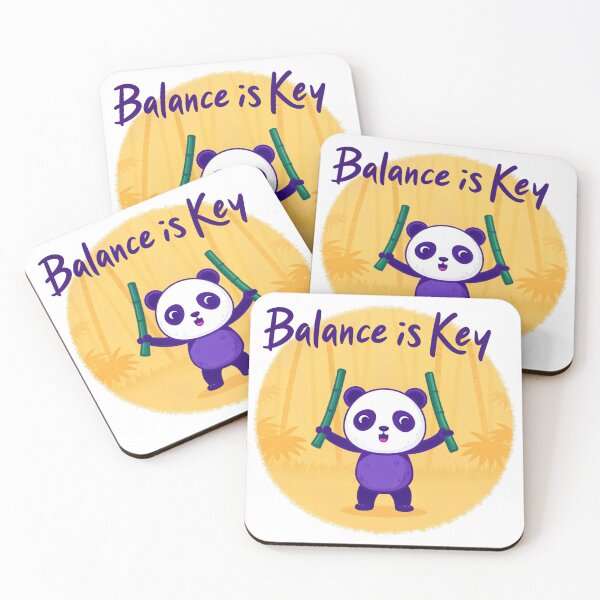 Item preview, Balance Is Key Panda Sticker designed and sold by kacperartdesign.