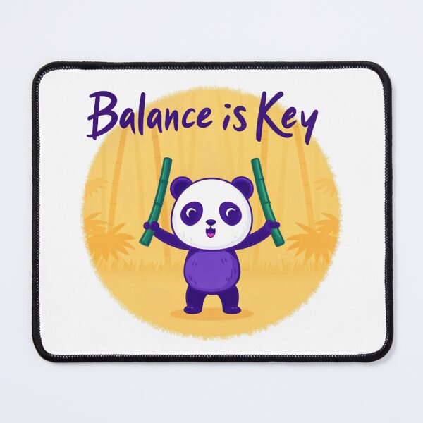Item preview, Balance Is Key Panda Sticker designed and sold by kacperartdesign.